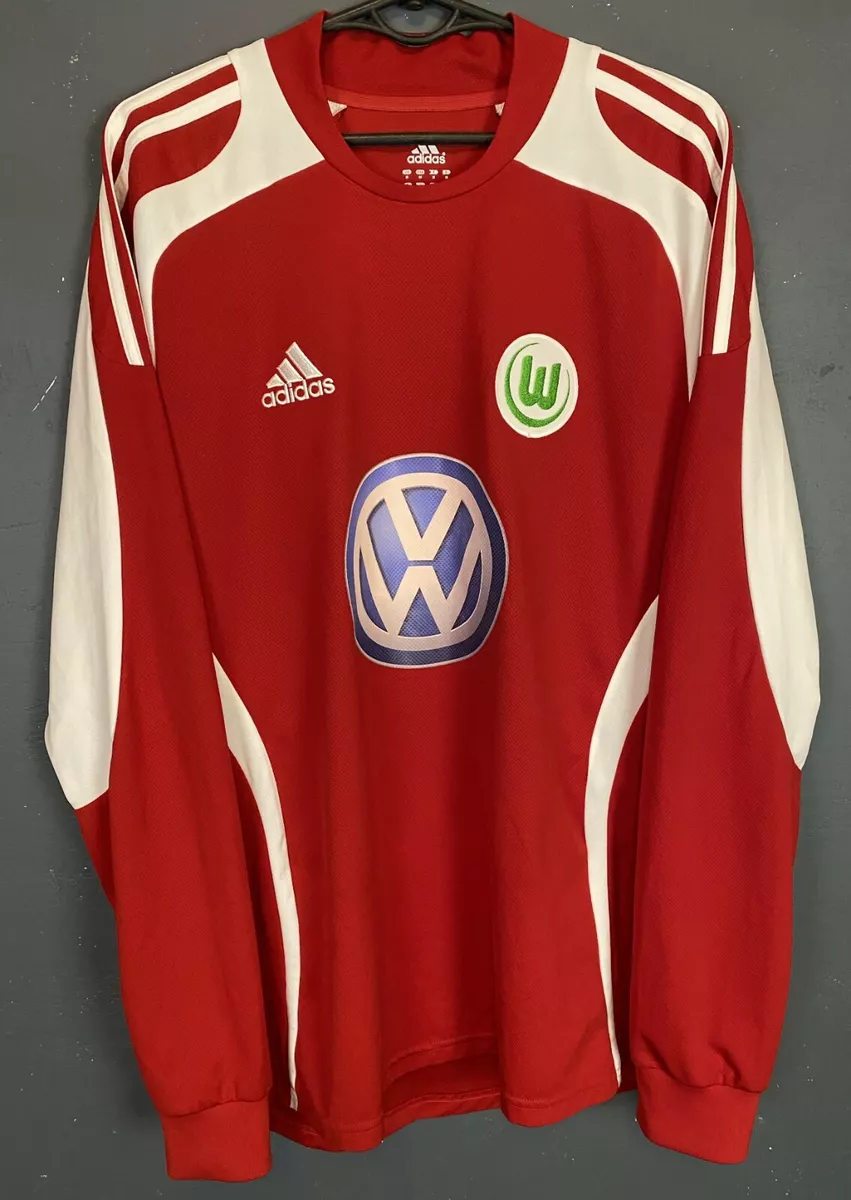 MEN S ADIDAS VfL WOLFSBURG 2009 2010 SOCCER FOOTBALL SHIRT JERSEY TRIKOT SIZE M