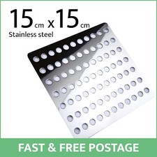 Exterior Drain Cover Leaf Guard Square Metal Stainless Steel Plate 6 inch 150 mm
