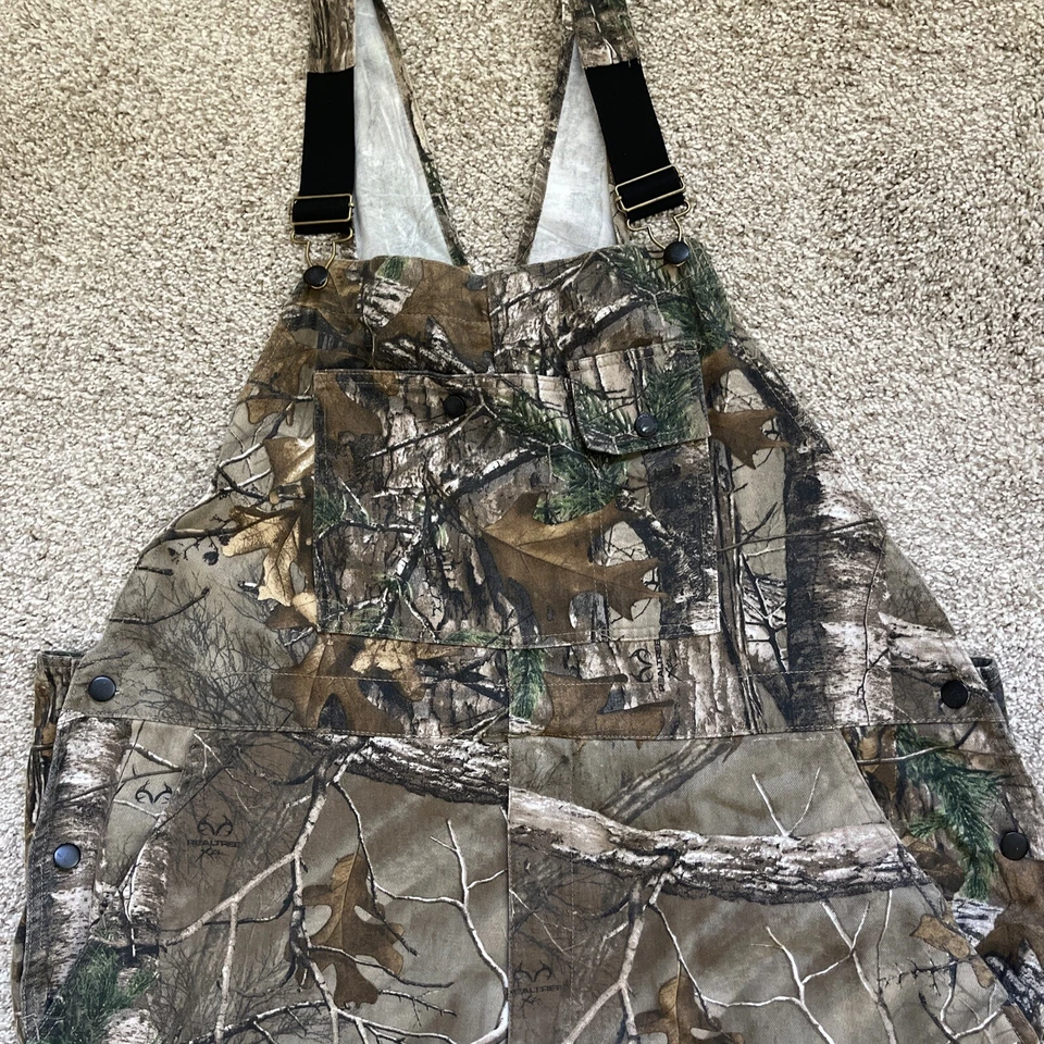 Realtree Men's Camo Overalls 2XL WM72068R Cotton poly blend - Image 3 of 4