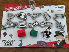 Crocs Jibbitz 13-Pack Hasbro Monopoly Board Game Shoe Charms NEW