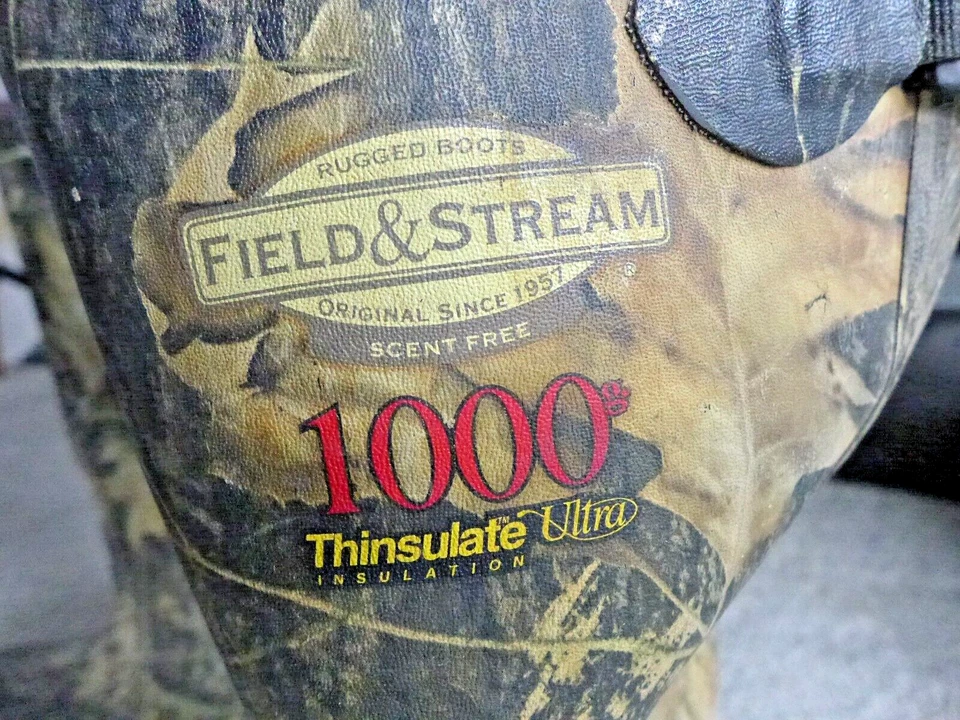 Field & Stream 1000g Scent Free Thinsulate Ultra Camo Hunting Boots Mens 10 - Image 3 of 4