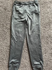 Boys Hurley Sweatpants Size Large Gray Logo Joggers Missing Drawsting