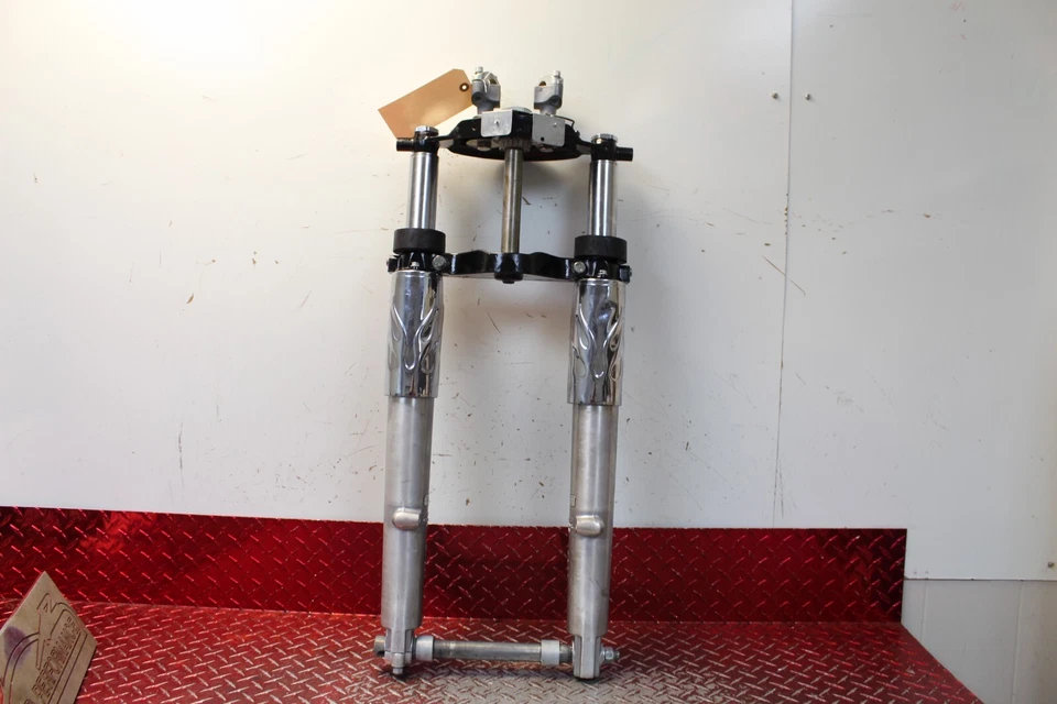 Horquillas Harley Street Glide 2007 41 mm recta triple abrazadera eje SG39 Foto 2 de 4