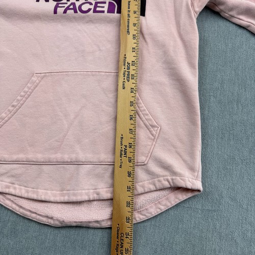 The North Face Hoodie Youth Girls Large 14/16 Pink Pullover Sweatshirt Fleece - Picture 7 of 10