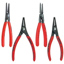 Pliers Set Precision Snap Ring Includes Foam Tool Storage Tray 4 Piece Kit