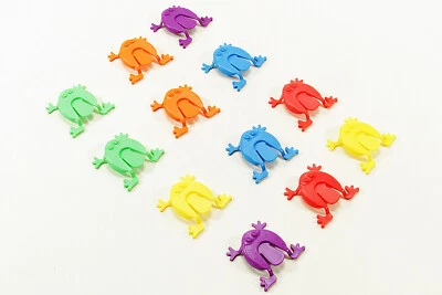 EDDY TOYS WOW 12 teiliges -Spielzeugset für Kinder Springfröschen Frösche Kinderparty