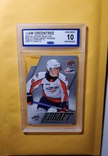 Graded Gem 💎 Mint 10 2022-23 Upper Deck CHL First Draft rookie LIAM GREENTREE
