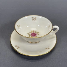 Lenox Rhodora Fine China Footed Cup And Saucer Set Gold Leaves Multiple Avail