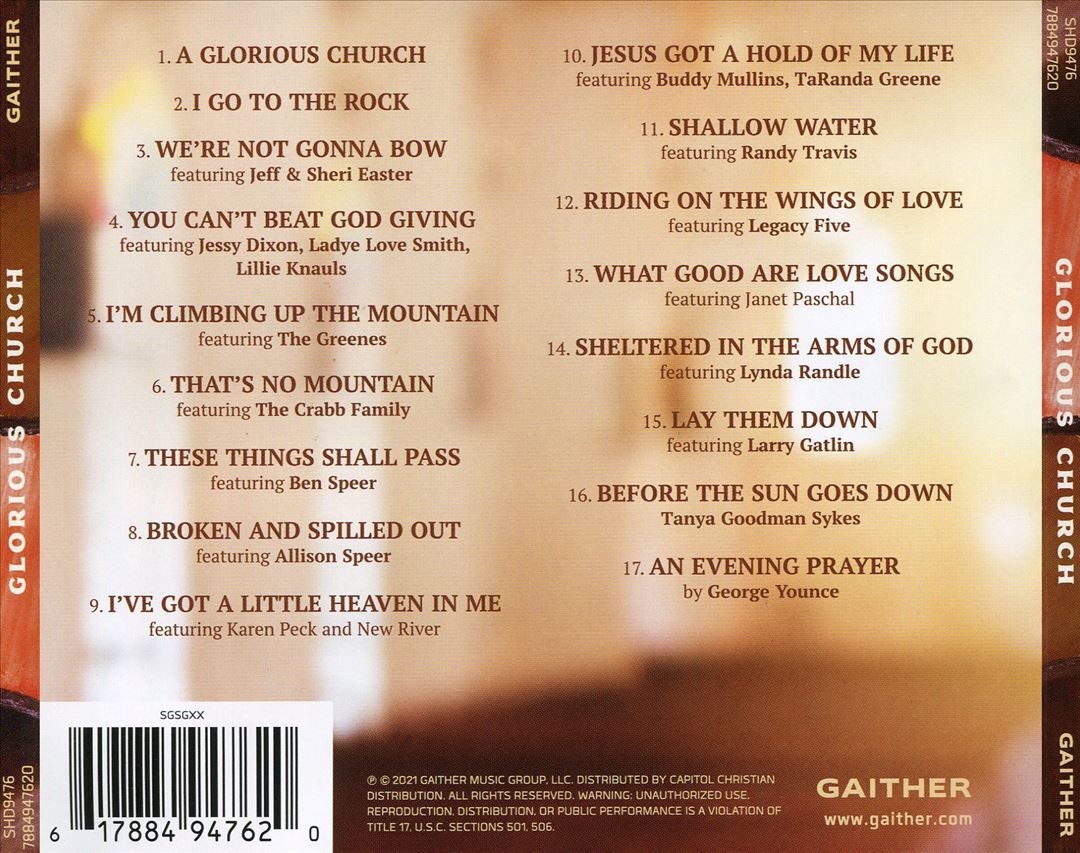 VARIOUS ARTISTS GLORIOUS CHURCH NEW CD