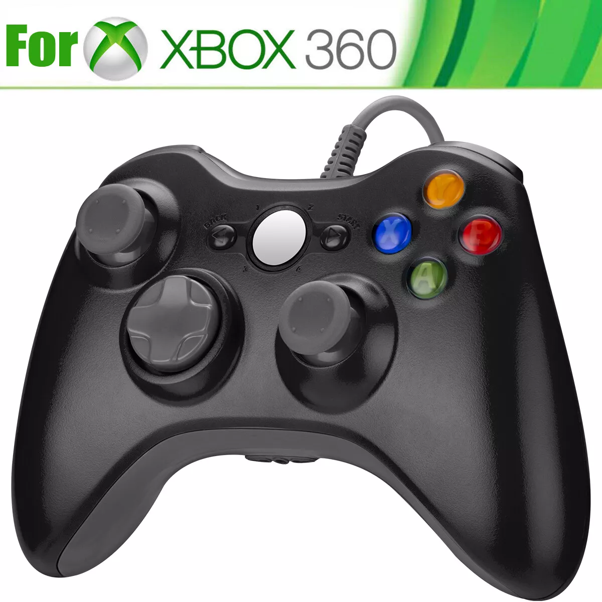 Wired Xbox 360 Controller Gamepad for Microsoft Xbox 360/ PC