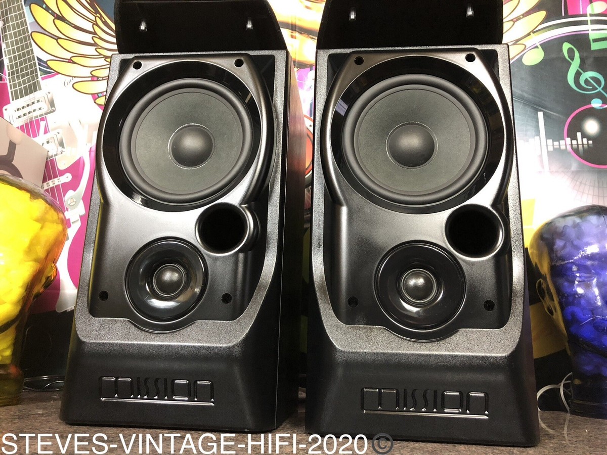 Mission 730 2-Way Reflex Loaded Speakers Black N/MINT ULTRA RARE L@@K  FREE P+P