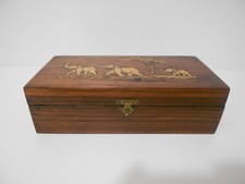 RARA SCATOLA IN LEGNO INTARSIATO CONFETTI PERFETTI MILANO VINTAGE ANNI 50