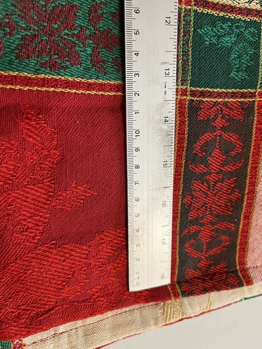 North Pole Trading Co. Christmas Napkins Set of 6 J.C. Penney Poinsettia Plaid - Picture 6 of 8