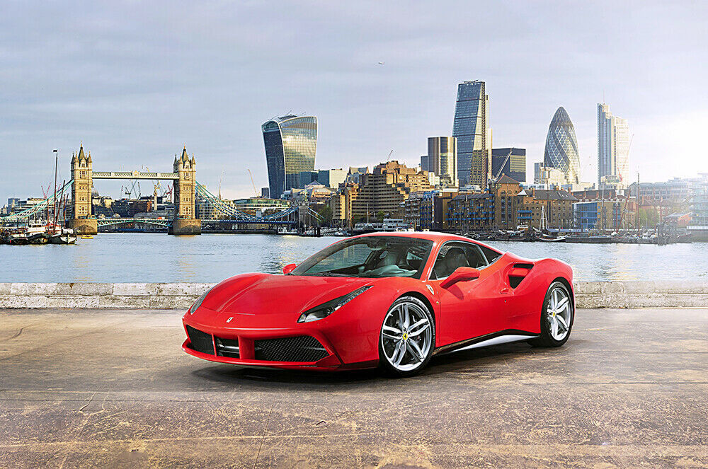 Ferrari 488 GTB Red High Res Wall Decor Print - Poster 20x30 | eBay