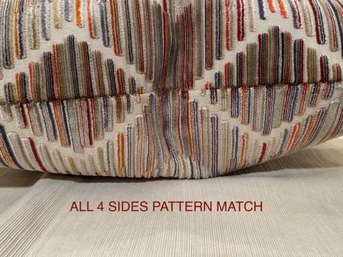 COPRICUSCINO personalizzato 20”q KRAVET COUTURE 34553 alti e bassi velluto ambrato Italia - Foto 11 di 20