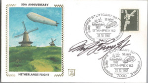 Charles F McKnight Enola Gay Autographed Signed Envelope AMCo COA 20196