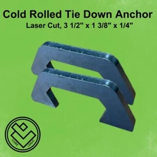 Weld On Tie Down Anchors -Set of (2) Steel Anchor points, Heavy Duty,Cold Rolled