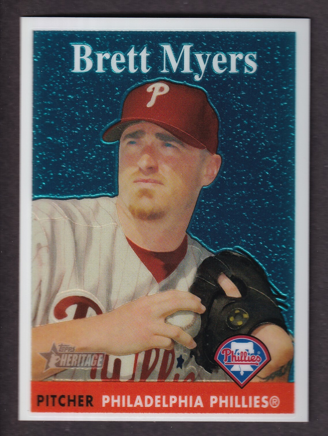Brett Myers 2007 Topps Chrome Heritage Card #37 Phillies /1958 | eBay