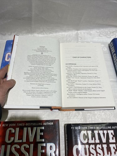 Lot of 6 Clive Cussler Hardcover Books - Picture 15 of 24