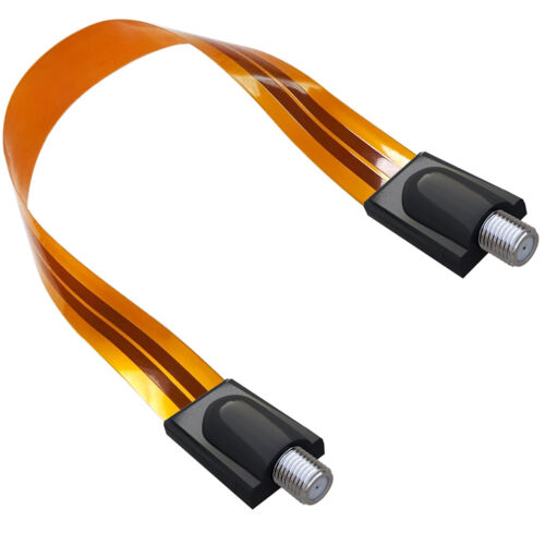 Ultra Flat Ghost Wire Flat RG6 Coax Jumper Cable Extreme Slim F Female to Female - Picture 8 of 10
