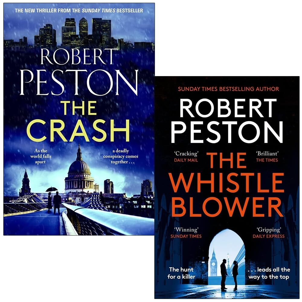 Robert Peston Unisex Collection 2 Books Set (The Crash [Hardcover] & The Whistleblower) - Image 2