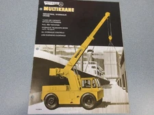Rare Pettibone 14 Multikrane Sales Brochure