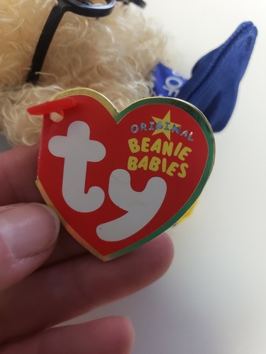 2006 TY Beanie Baby Graduation Plush Brown Bear. Blue Graduation Cap with 2006 - Picture 8 of 10