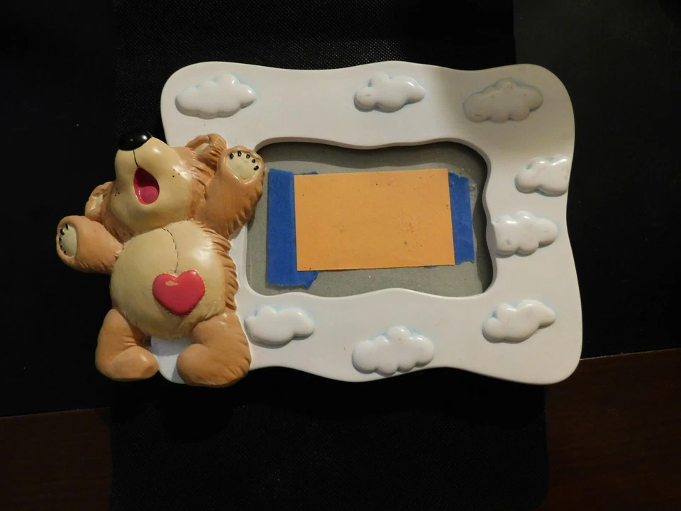 WHITE CLOUDS AND BEAR PHOTO FRAME! e156DXX Foto 4 de 4