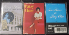 Patsy Cline 3 Cassette Lot The Best of LIVE AT THE CIMARRON BALLROOM Jim Reeves