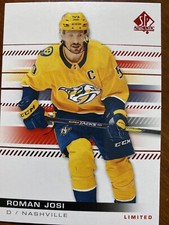 19-20 UD SP Authentic Hockey Red Limited 84 Roman Josi