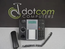 Mitel 8528 Digital 8528 Black Display Phone 50006122 , Curly, Line Cord Handset