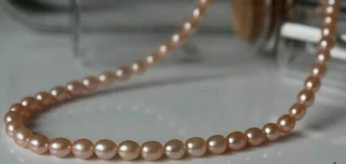 Collar de perlas barrocas multicolores rosa mar del sur natural AAAA de 19" oro 14k P Foto 3 de 4