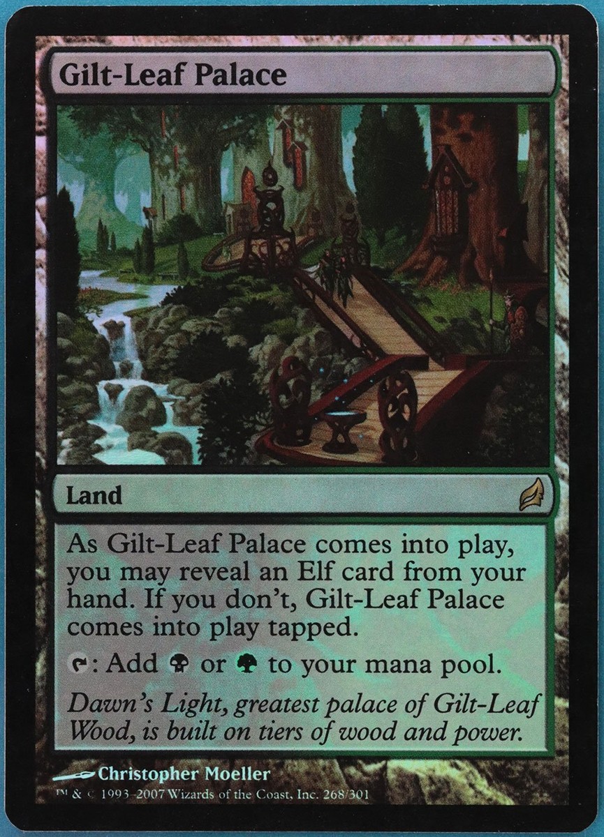Gilt-Leaf Palace FOIL Lorwyn PLD Land Rare MAGIC MTG CARD