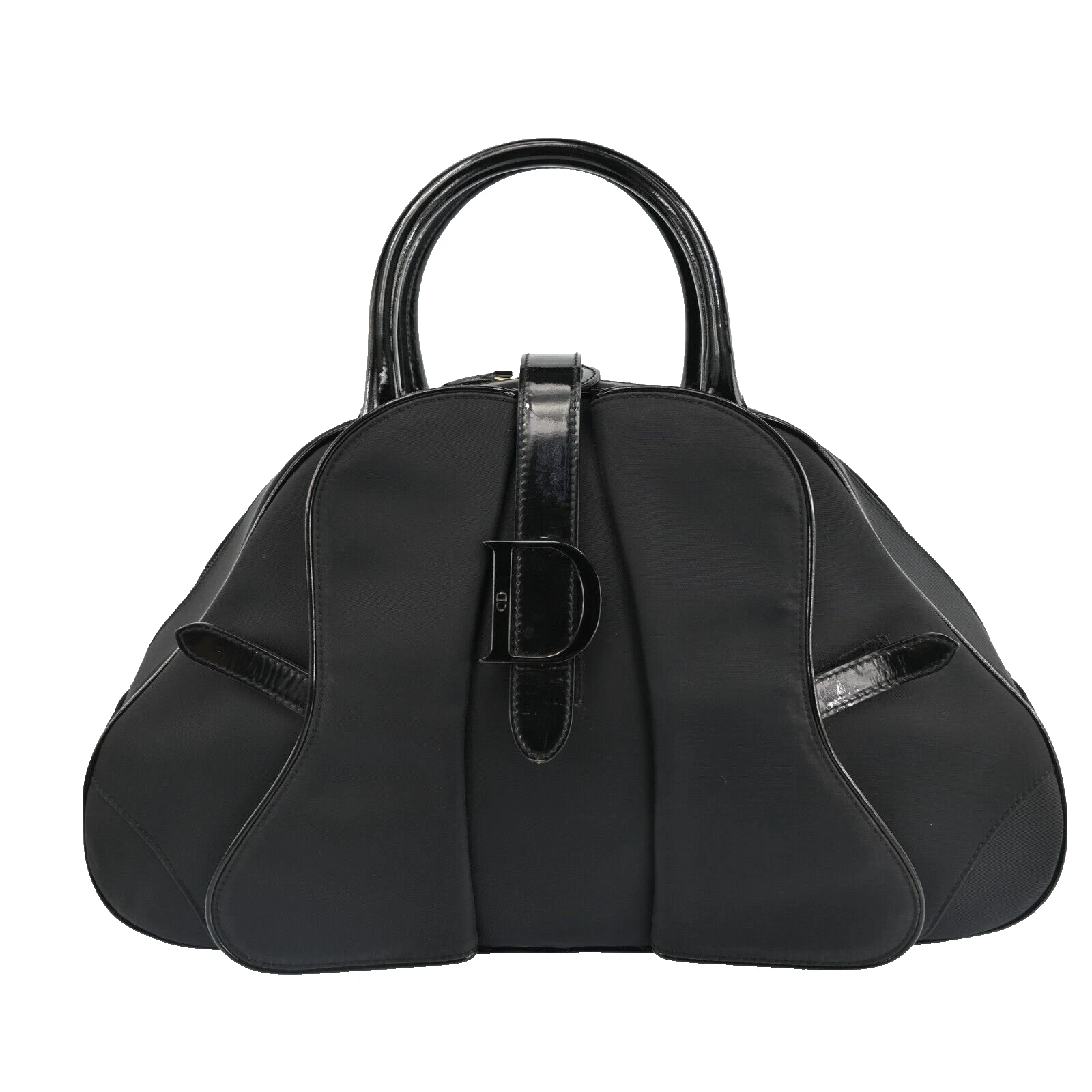 Authentique sac en nylon Christian Dior double selle trotteur Boston P3531Y610