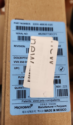 Poly 2200-48830-001 VVX 350 Business IP Phone Desk Business Office Open box