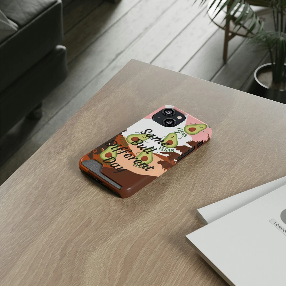 Slim Protective Phone Case with Built-in Card Holder  