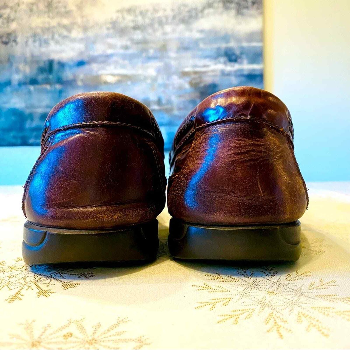 Johnston and Murphy Tidwell WVE Mahogany Brown Loafers  display picture 1