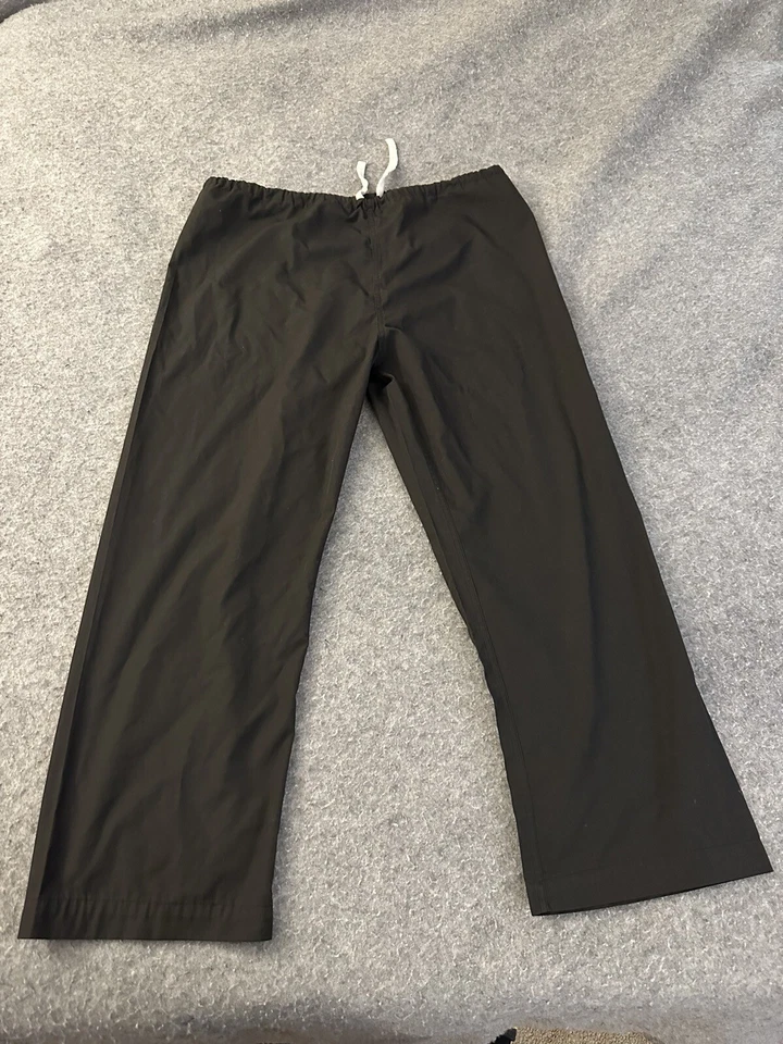 Pantalones Médicos Médicos Negros Mujer Usados Cordón Foto 4 de 4