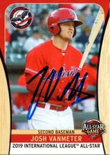 Josh VanMeter 2019 Louisville Bats International League All Star Signed Card