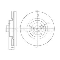 Metelli 2X Bremsscheibe Vorne Ø326 Mm BelüFtet FüR Subaru WRX Stufenheck GJ Sti