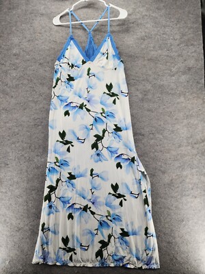 Sofia Vergara Intimates Sleep Dress Womens 2X White Blue Floral