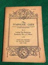 The Symphonic Guide Beethoven Symphony No. 5 By Victor Biart 1937