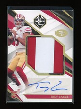 2021 Panini Limited TREY LANCE #145 RPA Rookie RC Patch AUTO /49 SF 49ers