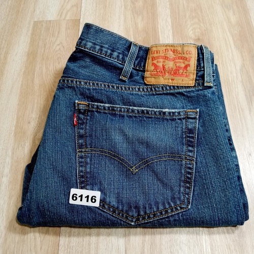 Levis 559 Relaxed Straight Jeans Mens 38x34 Denim Cotton Blend Dark - Picture 8 of 14