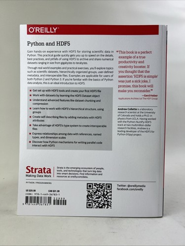 Python and HDF5: Unlocking Scientific Data by Andrew Collette (English)Paperback - Picture 2 of 4