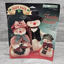 Vintage Daisy Kingdom Stitch n Stuff Doll Kit - 32312 Frosty Friends Sealed