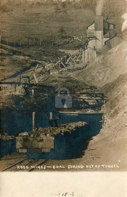 Hobo Mine Coal Mining PITTSTON PA area Luzerne County RPPC Photo Postcard COPY
