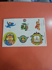 Vintage Pizza Hut Promotional Garfield Stickers (6 Stickers) 1978 Jim Davis RARE