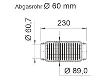 ERNST Flexrohr Abgasanlage für VW Transporter T5 Multivan T6