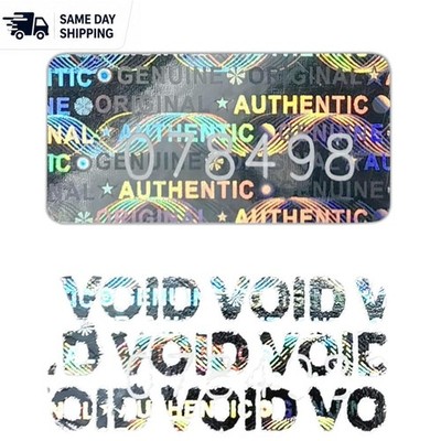 Waterproof Hologram Tamper Proof Stickers - 180PCS for Enhanced Product Security